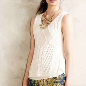 Anthropologie Moth Neve Tank Sweater